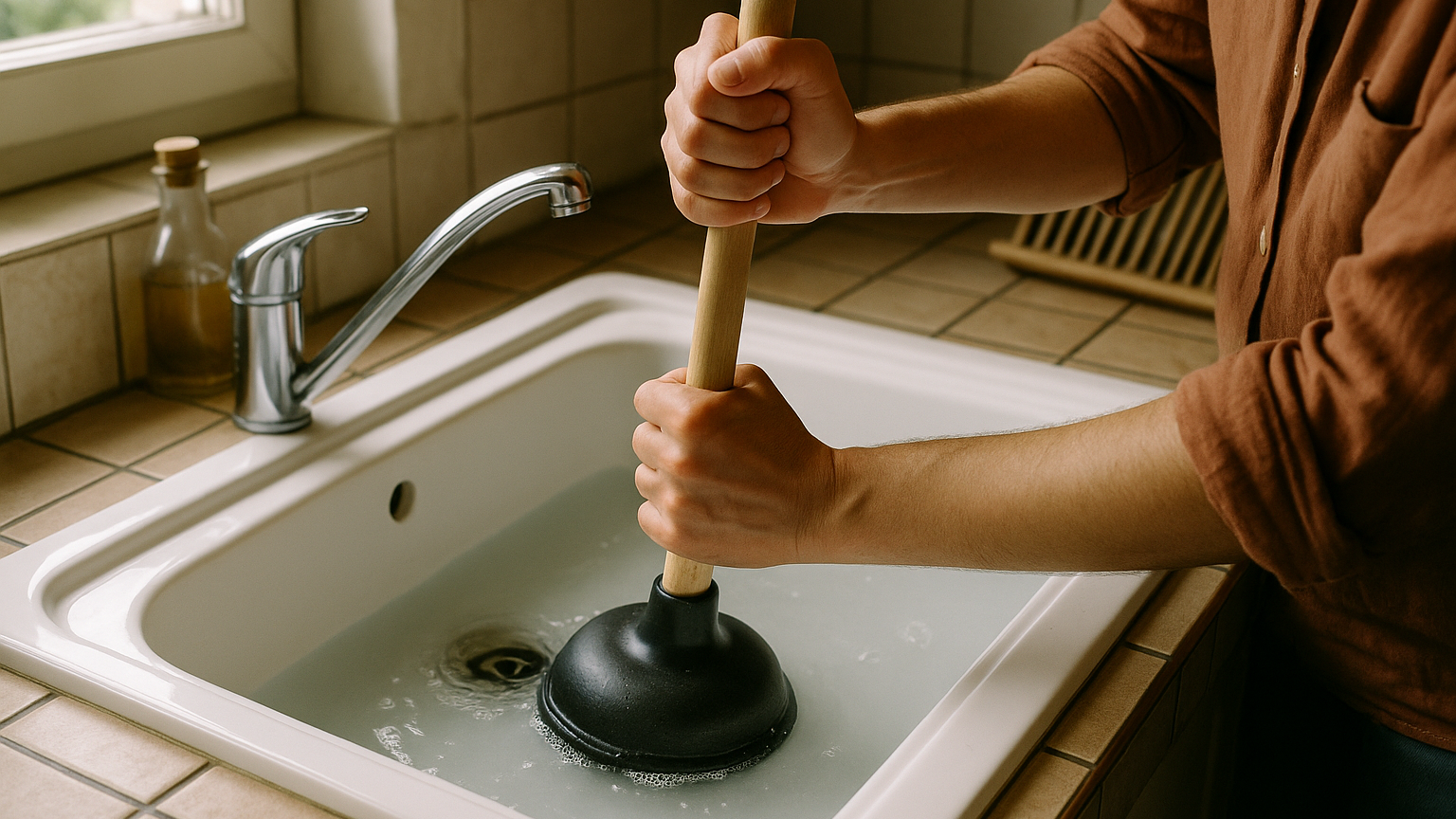 La ventouse, première solution sur un bouchon proche